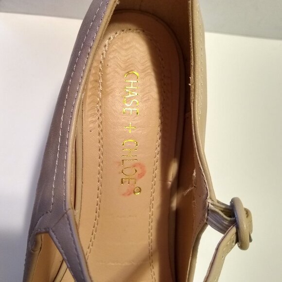 Chase & Chloe Kimmy-21 Women's Round Toe Pierced Mid Heel Mary Jane Style Dress - Picture 2 of 6